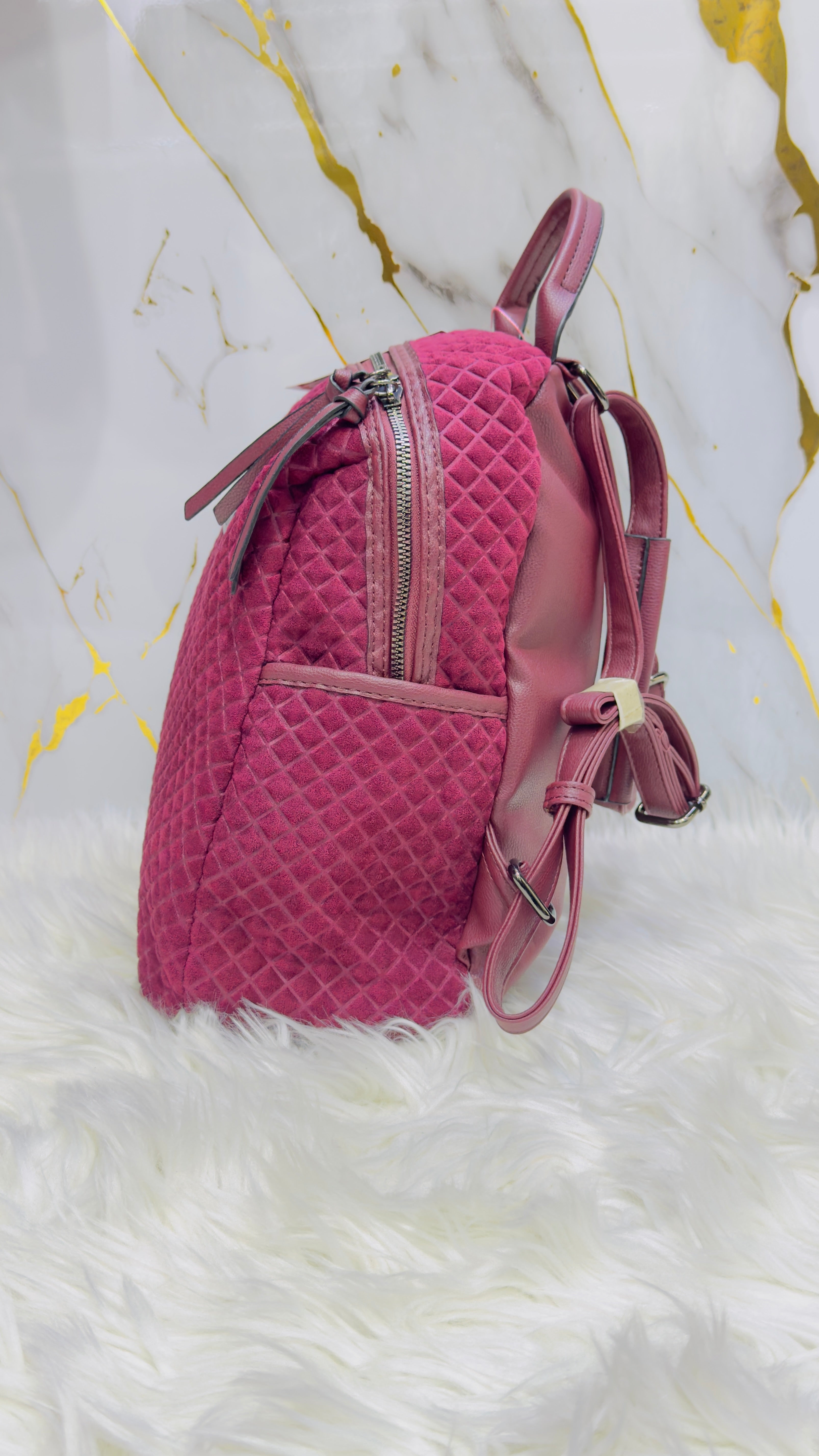 Zaino Phard in ecopelle bordeaux