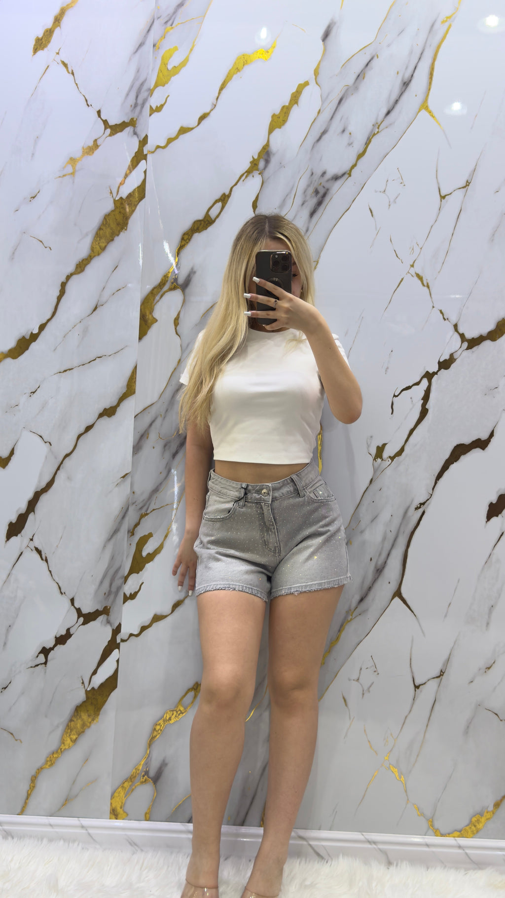 Shorts Top Star Denim Strass