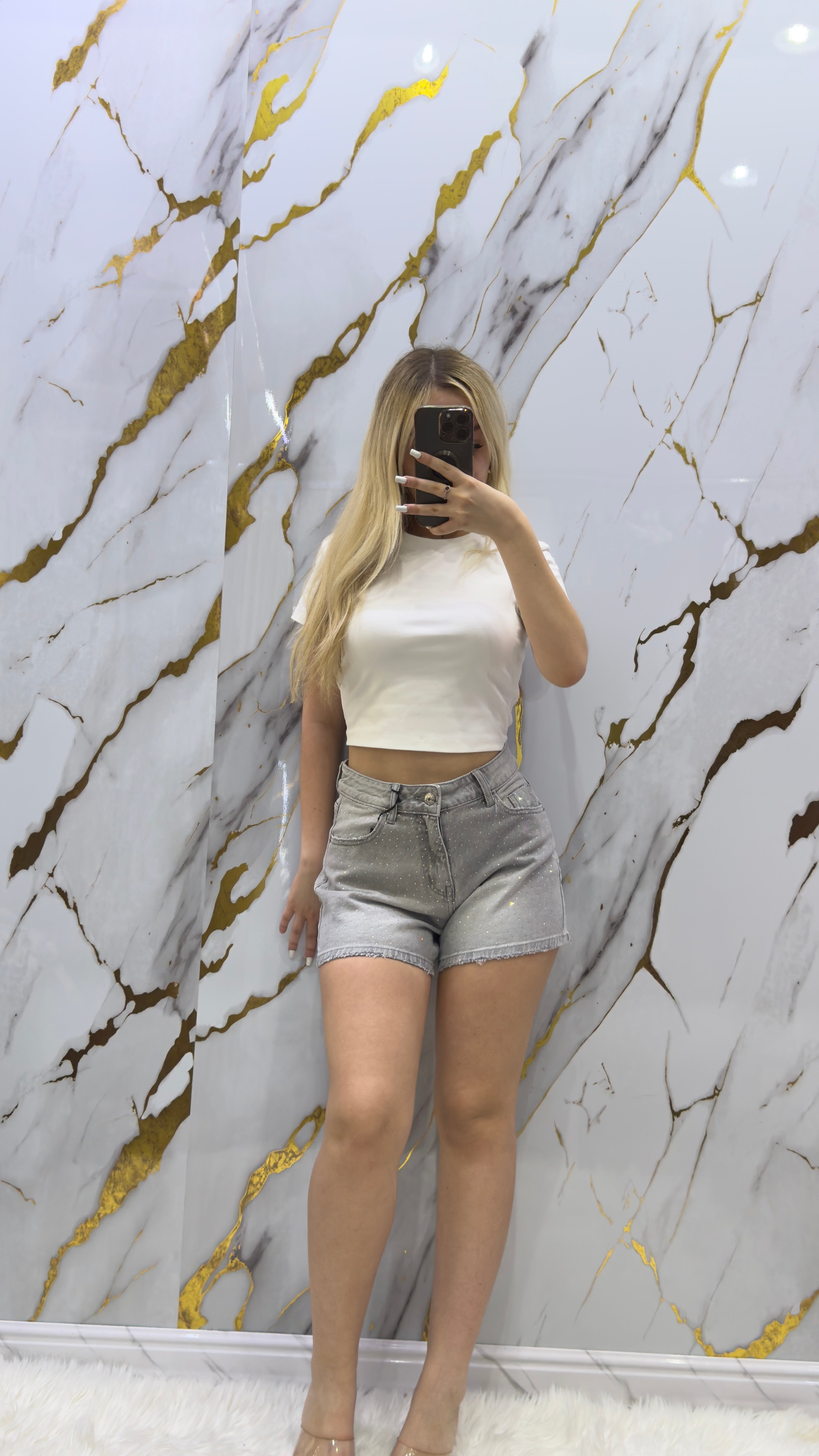 Shorts Top Star Denim Strass