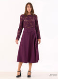 Blusa in macramé Pdk Borgogna