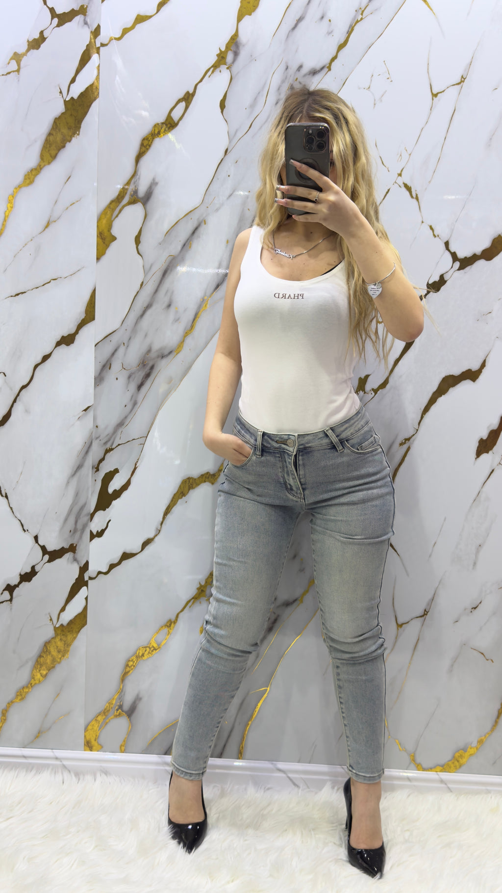 Top Jeans skinny elasticizzato