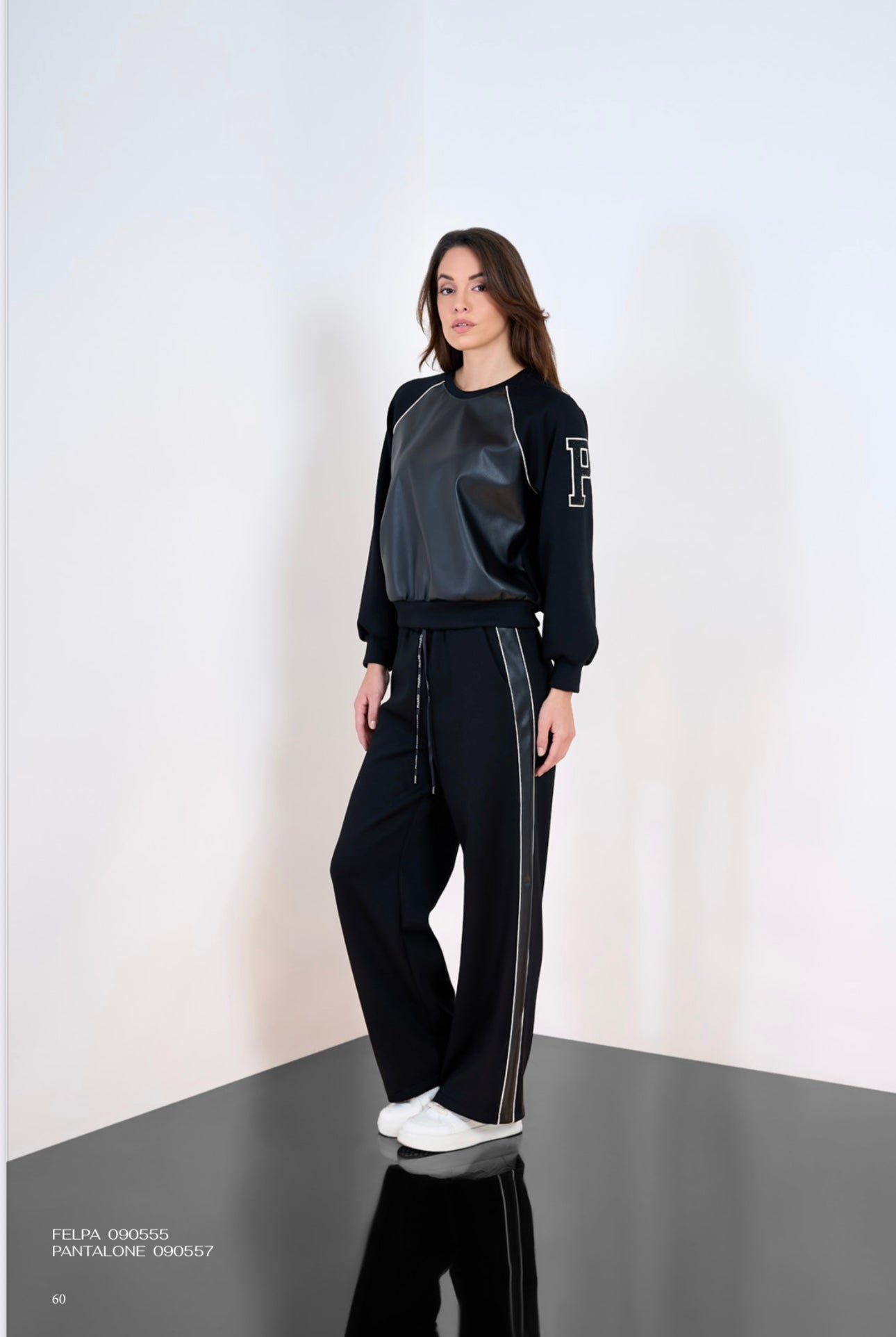 Felpa Phard con pelle