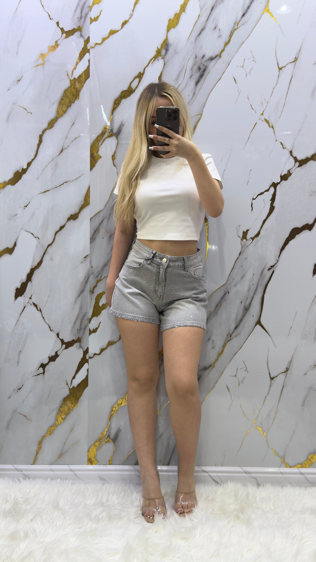 Shorts Top Star Denim Strass