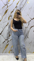 Jeans balloon top elasticizzato