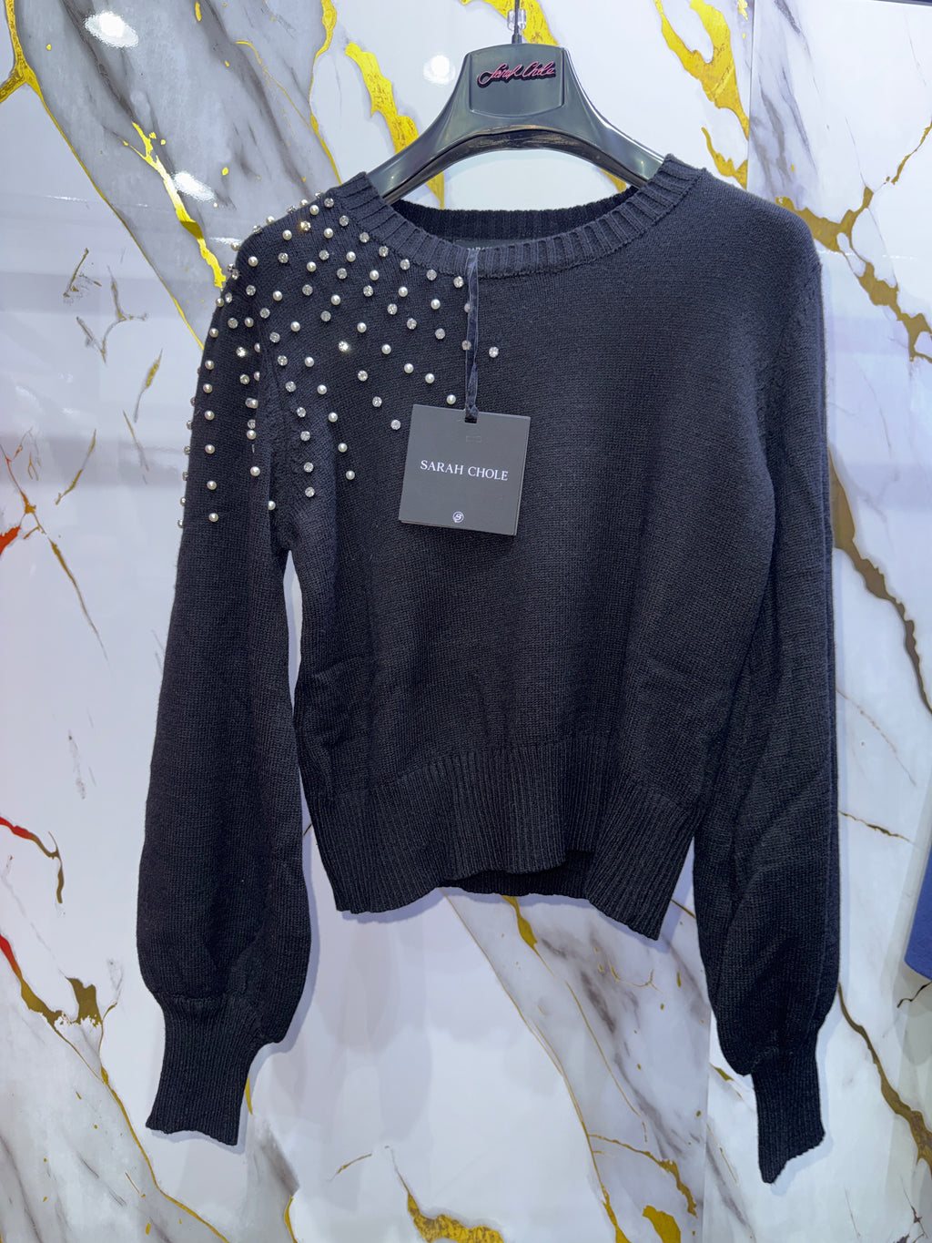 Maglioncino Sarah Chole con applicazioni su lato