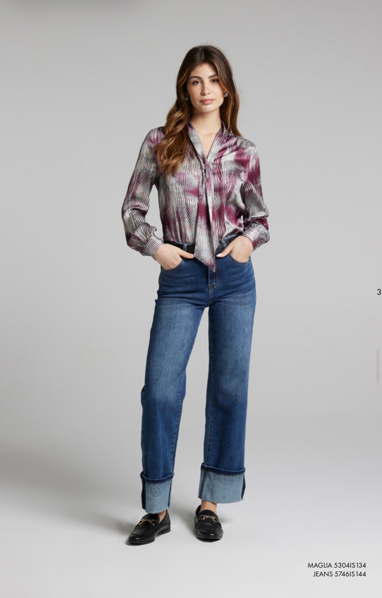 Camicia in rasatello Isi fantasia