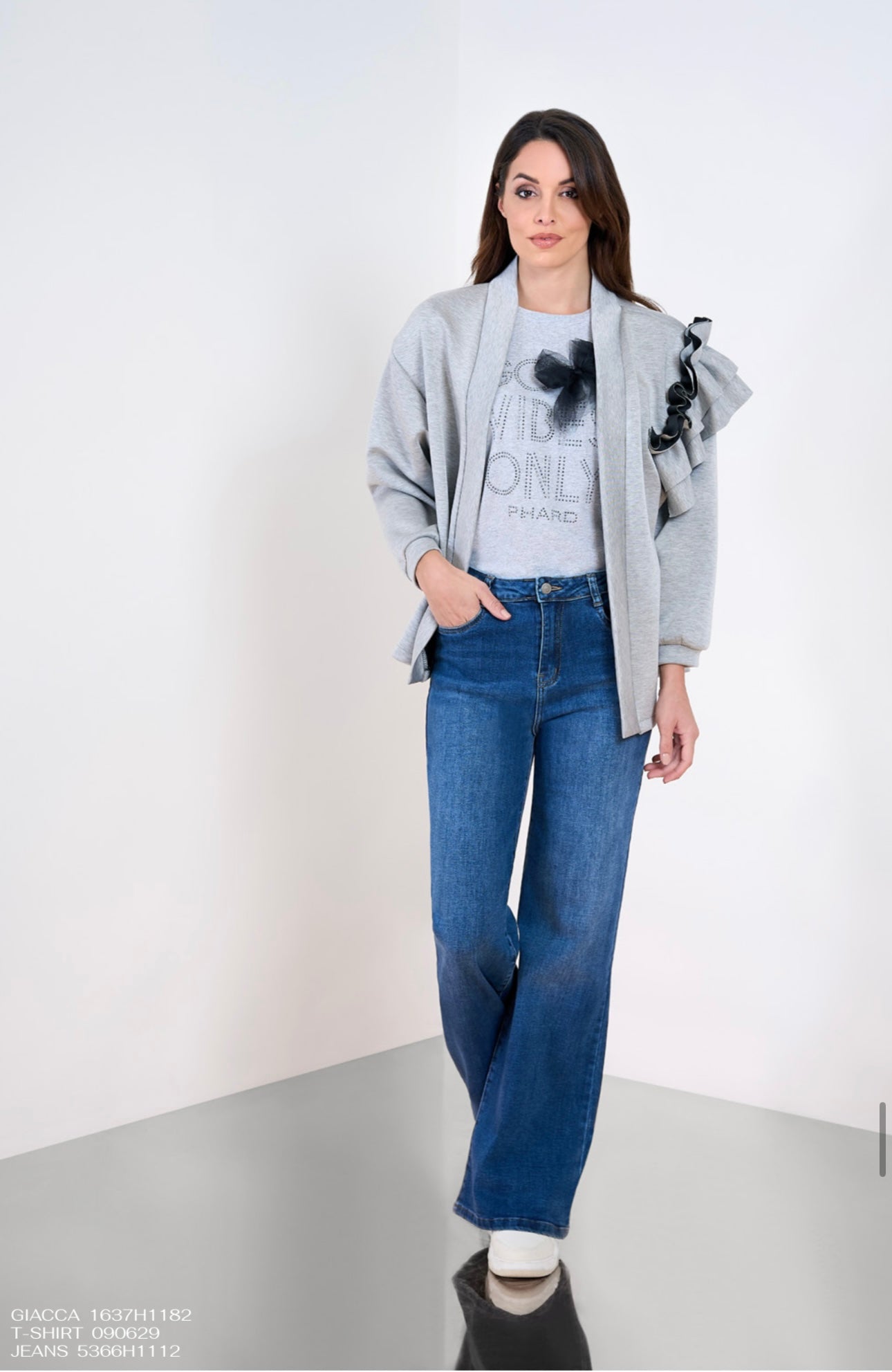 Jeans a palazzo Phard elasticizzato