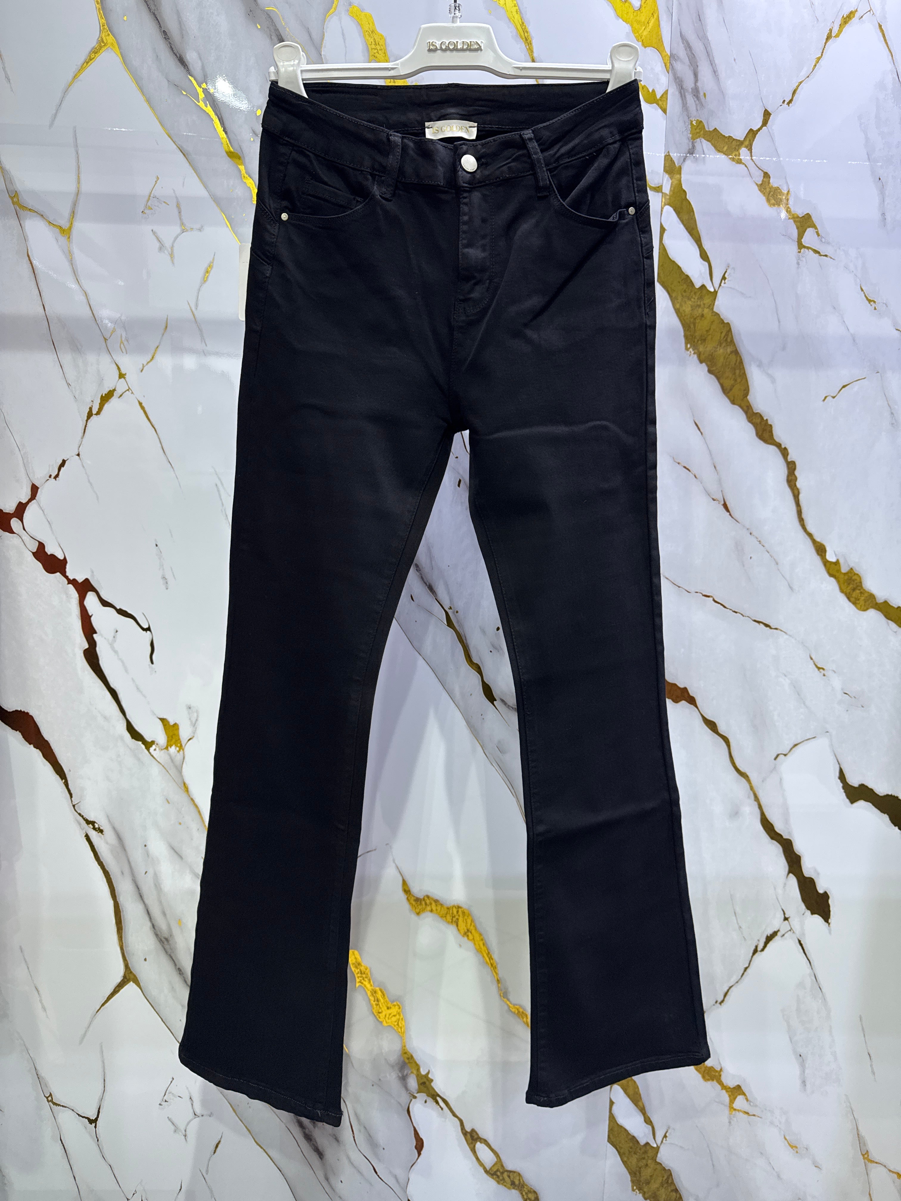 Jeans Isi nero elasticizzato