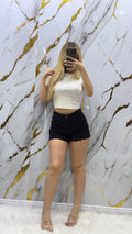 Shorts Top Star – Denim Strass