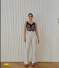 Top Animalier Phard – Stampa Zebrata con Pizzo