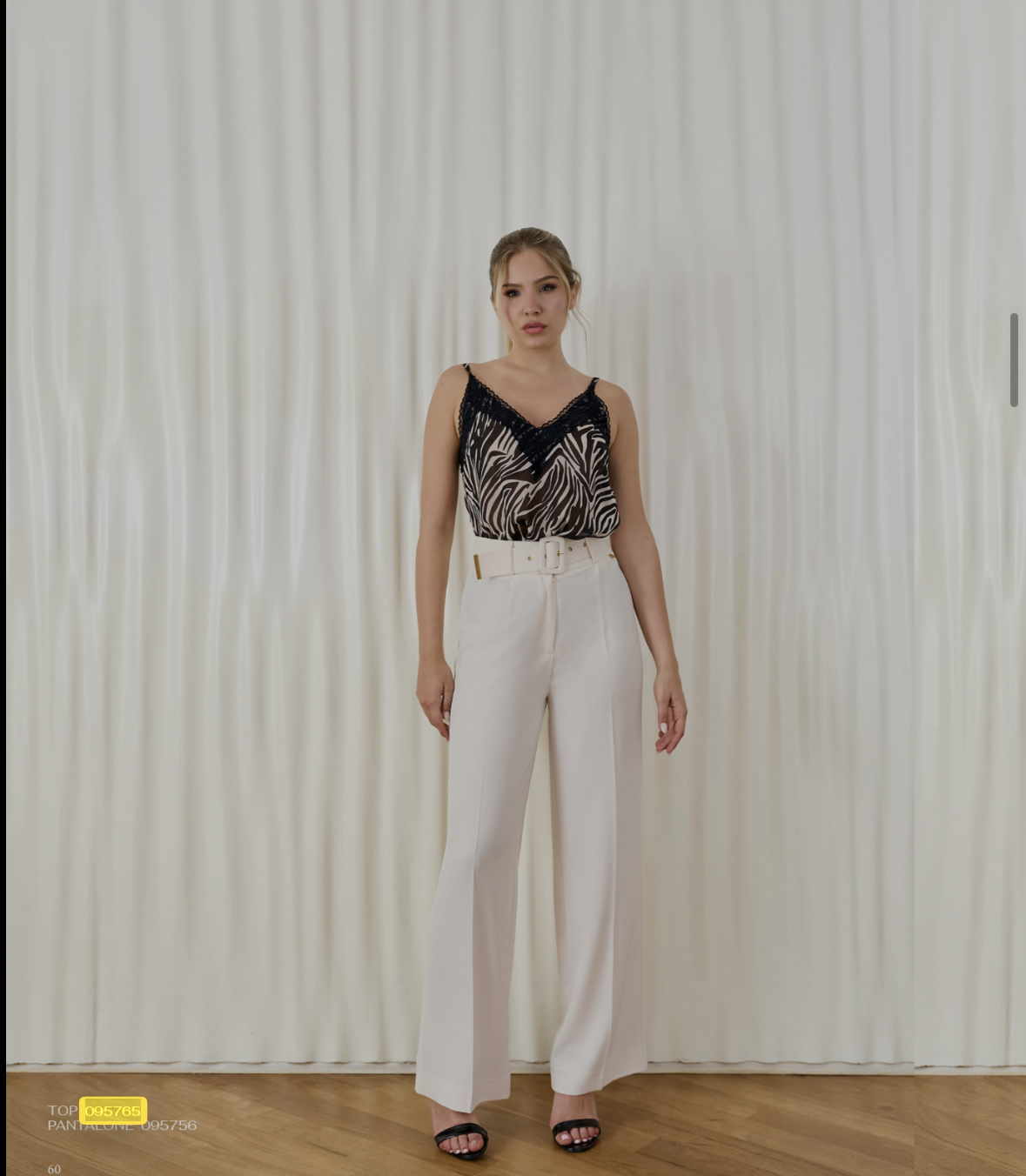 Top Animalier Phard – Stampa Zebrata con Pizzo