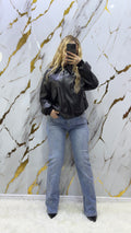 Jeans Pdk diritto con applicazioni strass sui lati