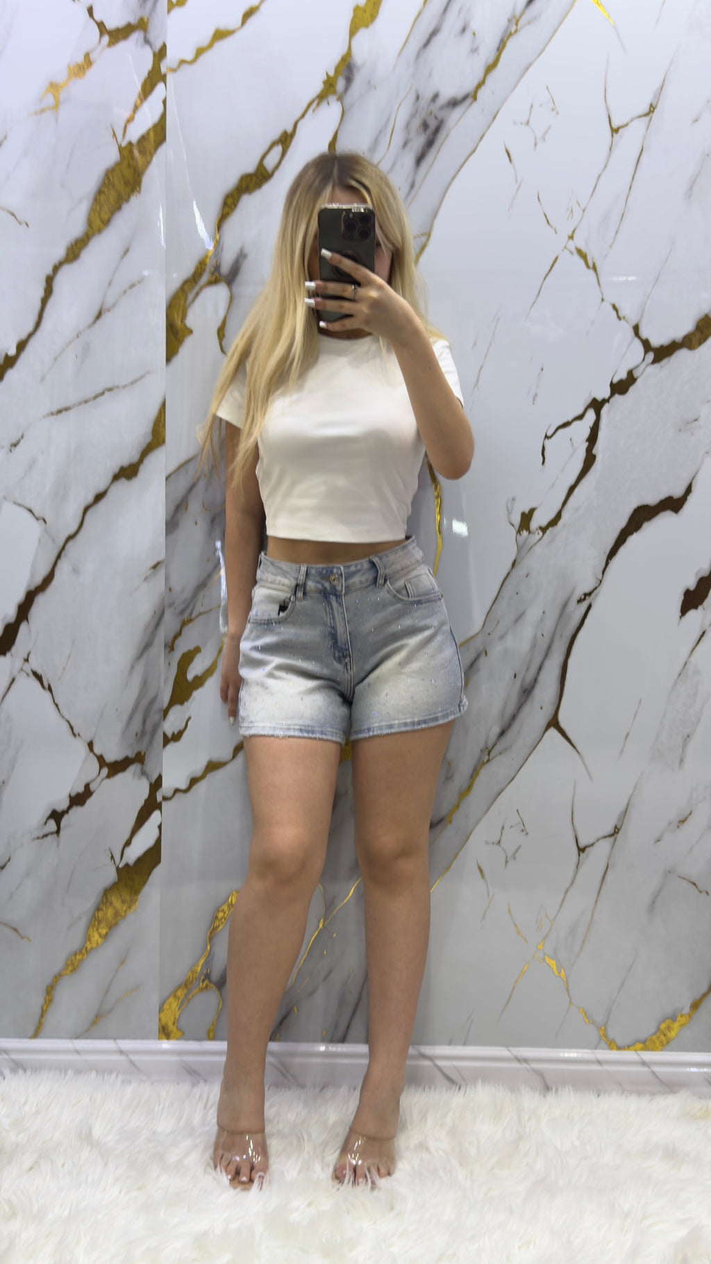 Shorts Top Star Denim Strass