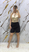 Shorts in tessuto elasticizzato