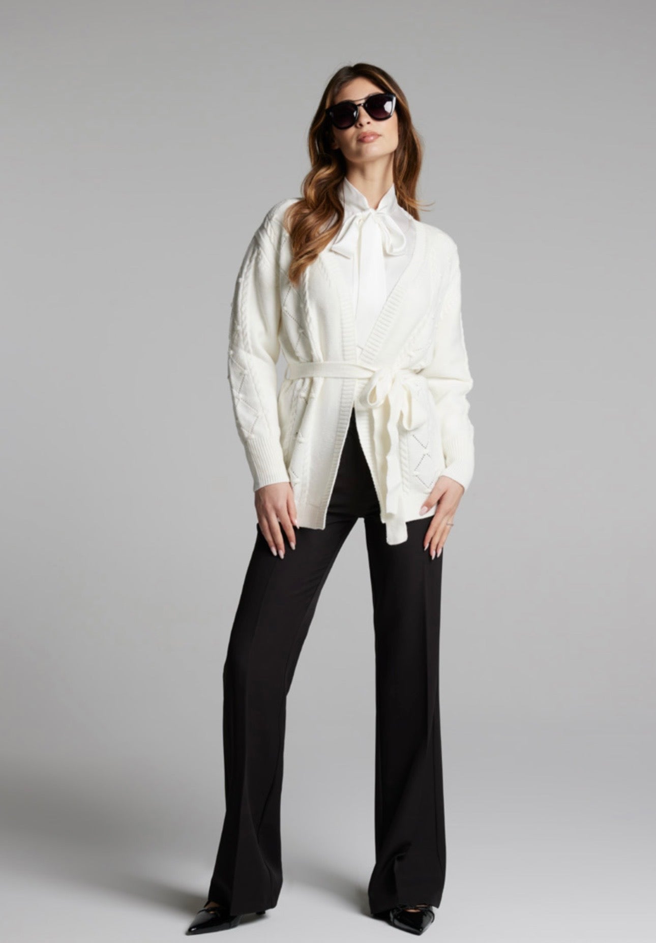 Cardigan isi con cintura