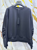 Felpa Pdk elasticizzata oversize con applicazioni strass