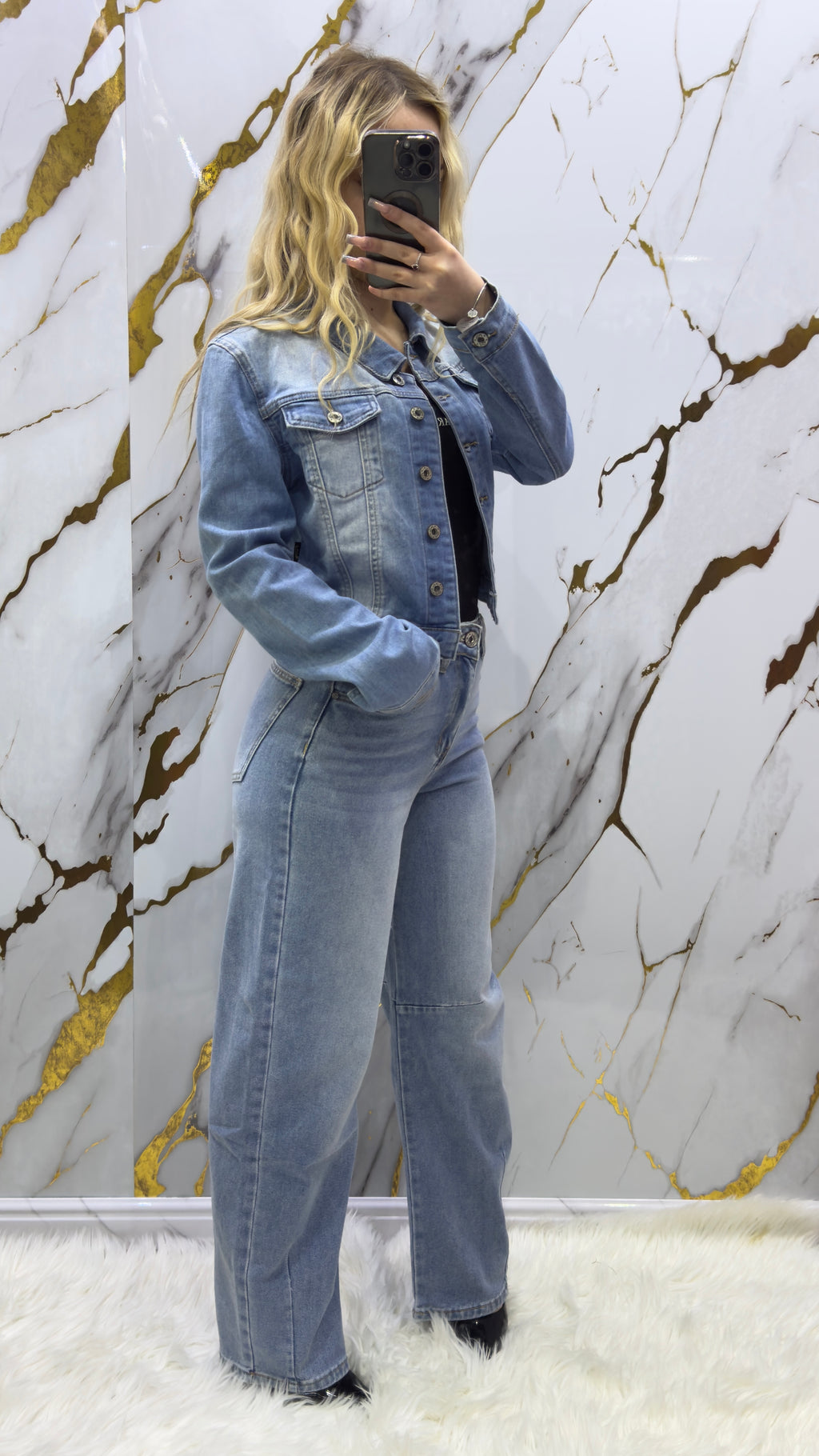 Jeans balloon Pdk elasticizzato con avvitamenti