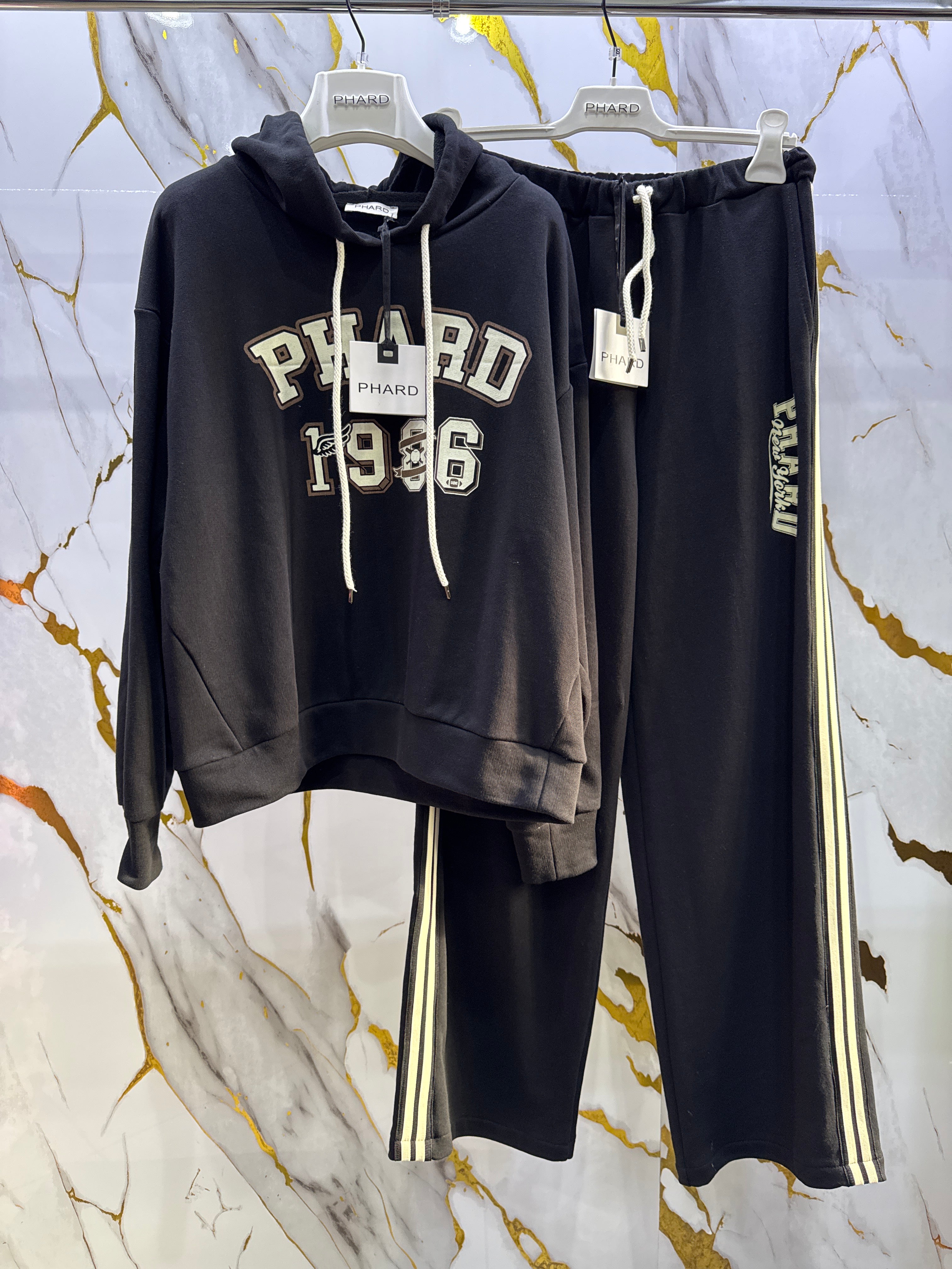 Coordinato Phard 2 pezzi felpa e pantalone palazzo