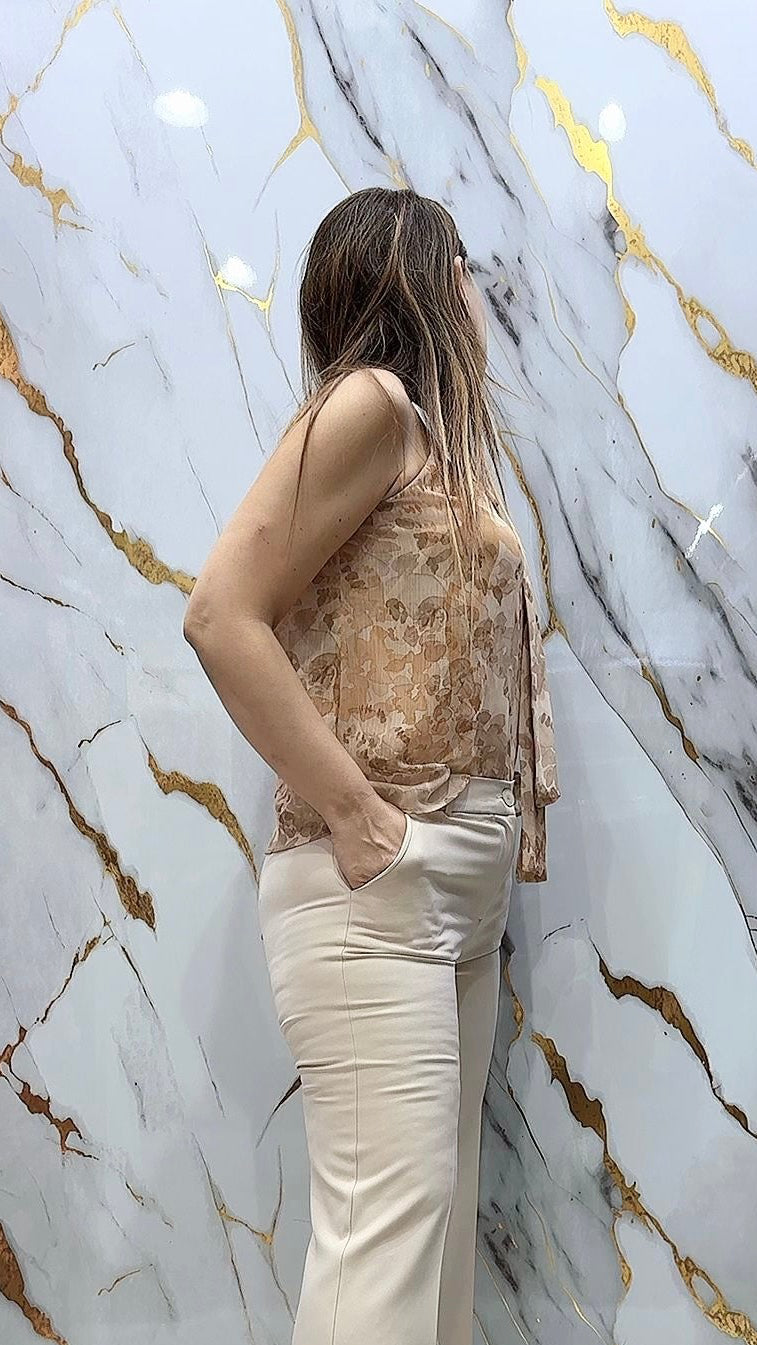 Top fantasia beige