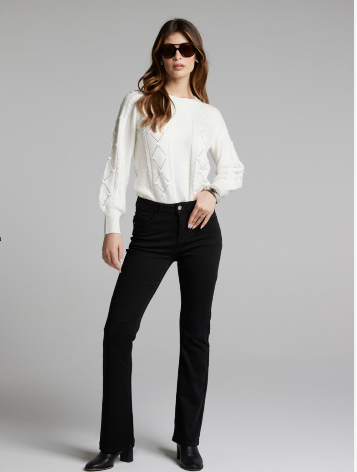 Jeans Isi nero elasticizzato