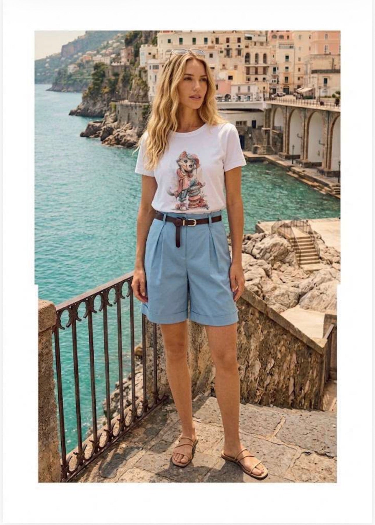 Bermuda Pdk in cotone elasticizzato