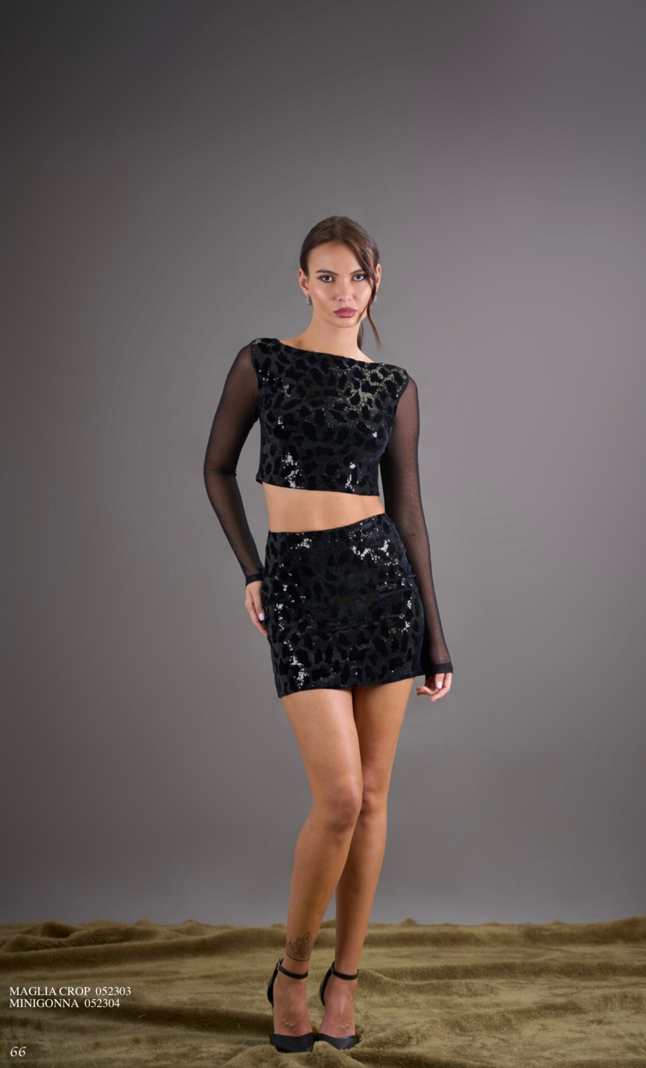Coordinato Pdk con paillettes 2 pezzi