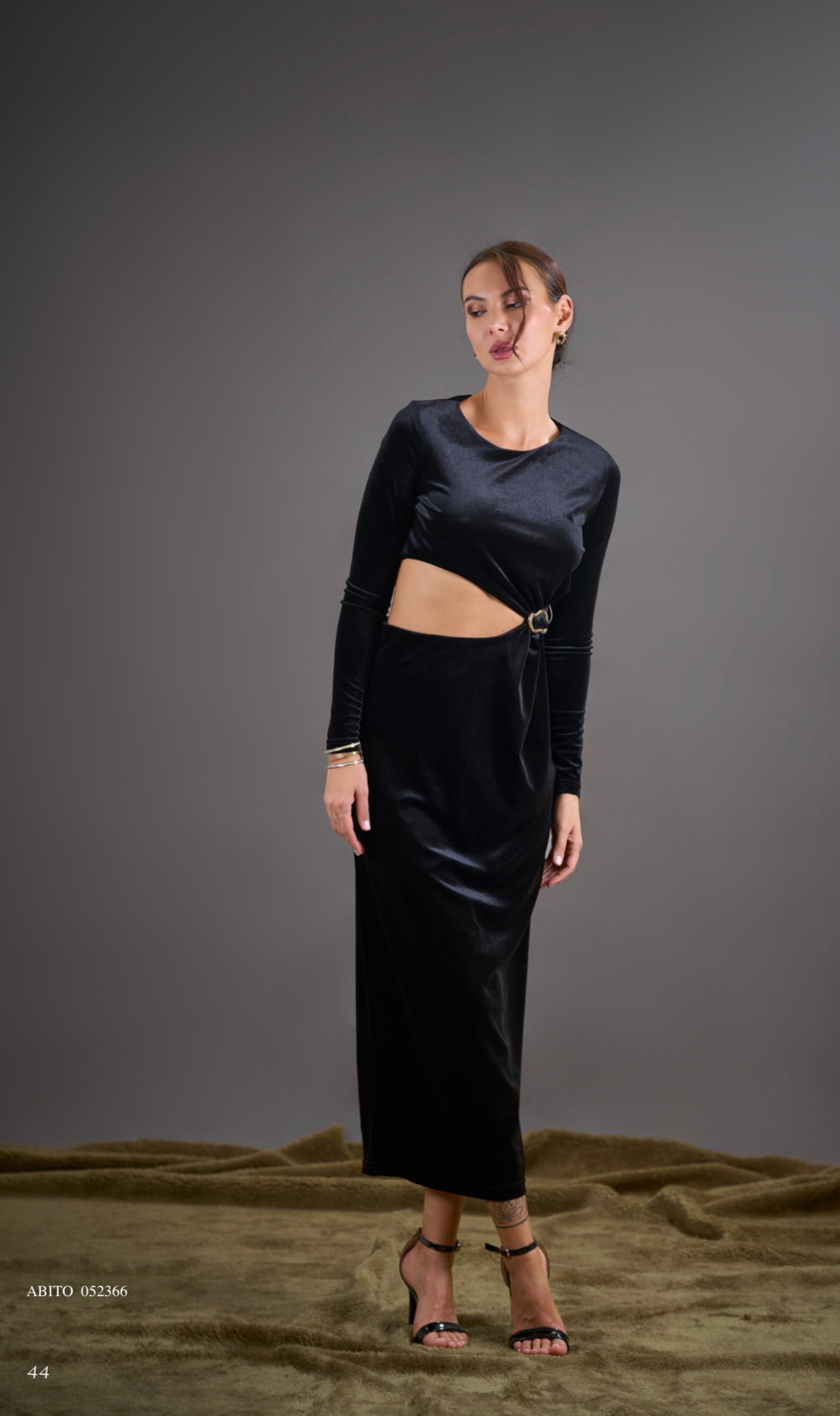 Abito in velluto Pdk