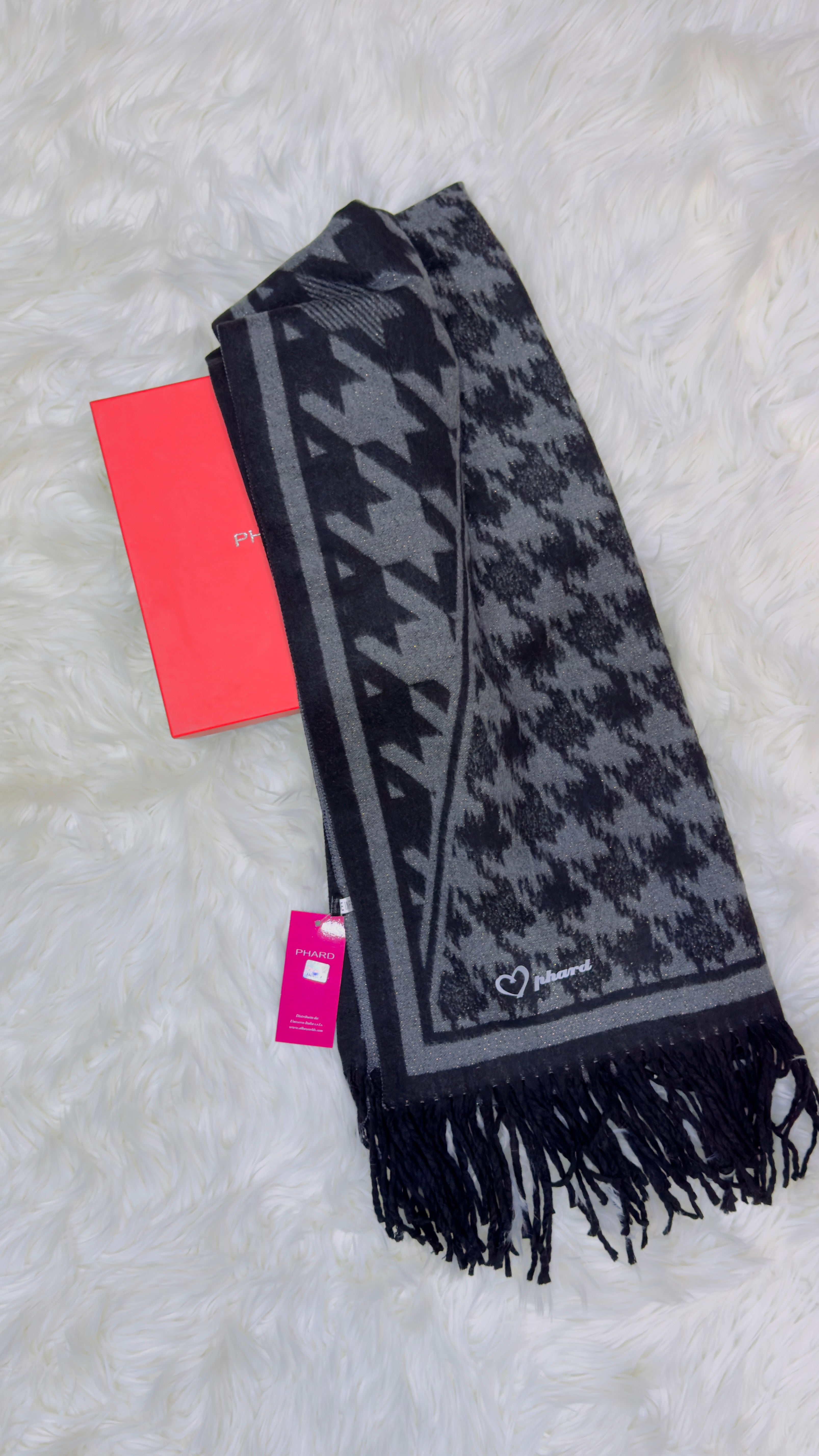 Sciarpa Phard Lurex misura grande con scatola