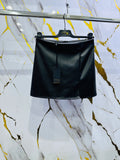 Minigonna in ecopelle elastica